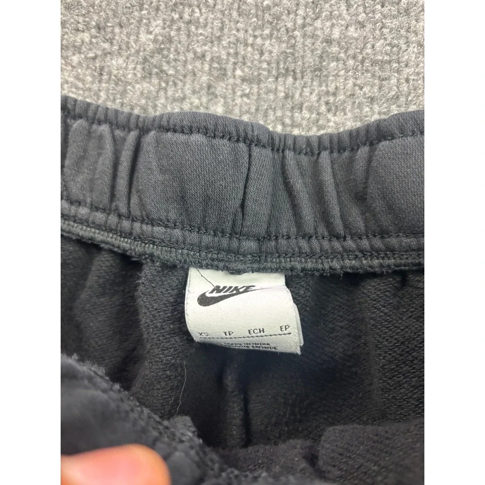 Nike Fleece Shorts Womens XS Black Sportswear Gym Athletic Drawstring